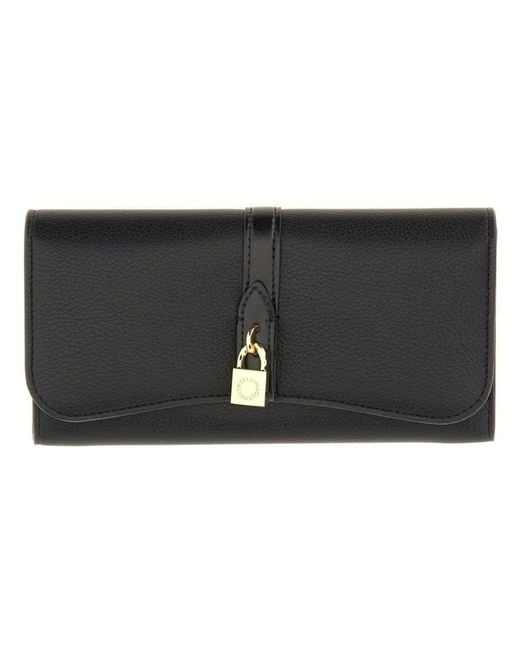 Stella McCartney Black Portafoglio Ryder Con Patta