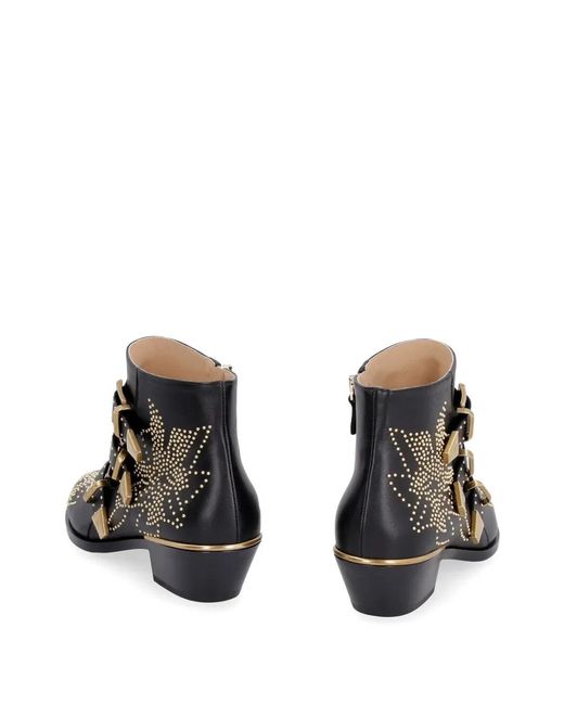 Chloé Black Mutton Leather Susan Boots