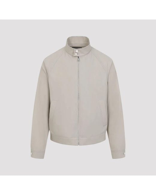Prada Gray Cotton Jacket for men