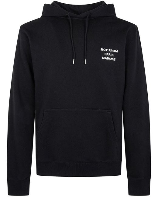 Drole de Monsieur Black "Bold Slogan" Hoodie for men