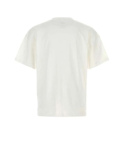 New Balance White Linear Graphic T-Shirt for men