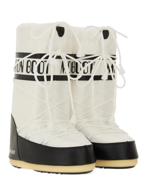 Moon Boot White "Icon" Boot