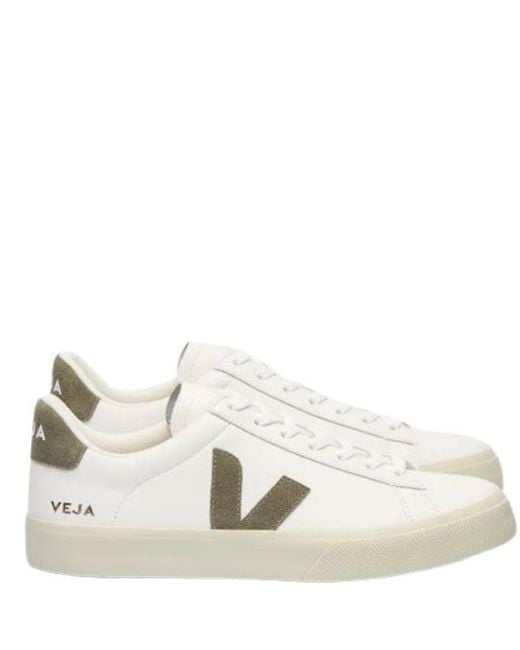 Veja White Off Leather Shoes for men