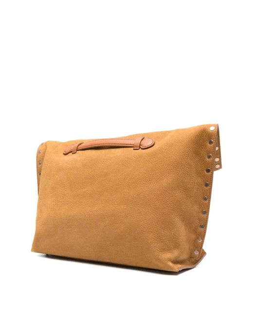 Zanellato Brown "A Spasso Jones" Medium Bag