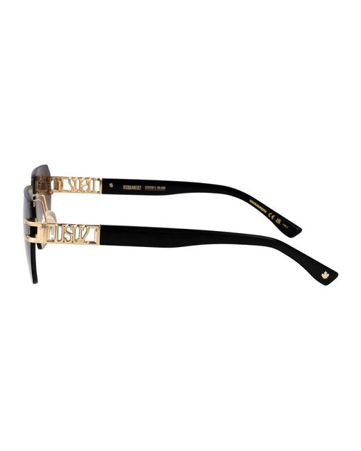 DSquared² Brown Metal Sunglasses for men