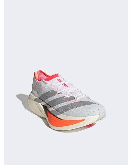 Adidas Originals White Adizero Prime X3 Strung Sneaker for men