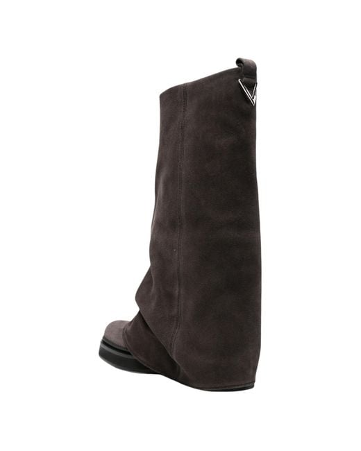 The Attico Brown Robin Combat Boots