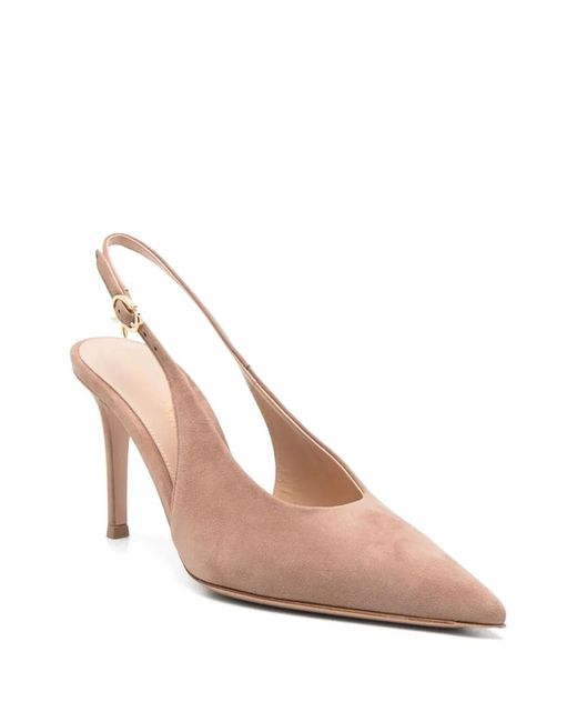 Gianvito Rossi Pink Shoes Camoscio
