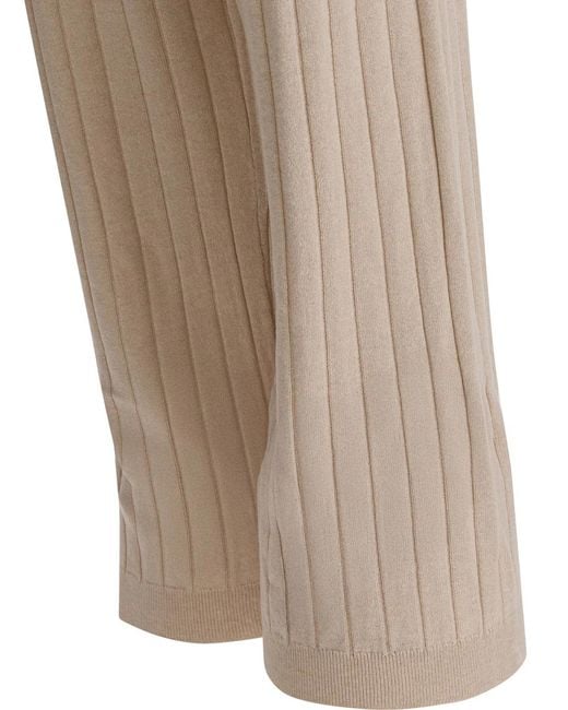 Brunello Cucinelli Natural Cashmere Pants