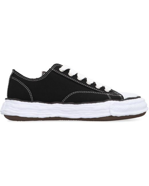 Maison Mihara Yasuhiro Black Peterson Canvas Low-Top Sneakers for men