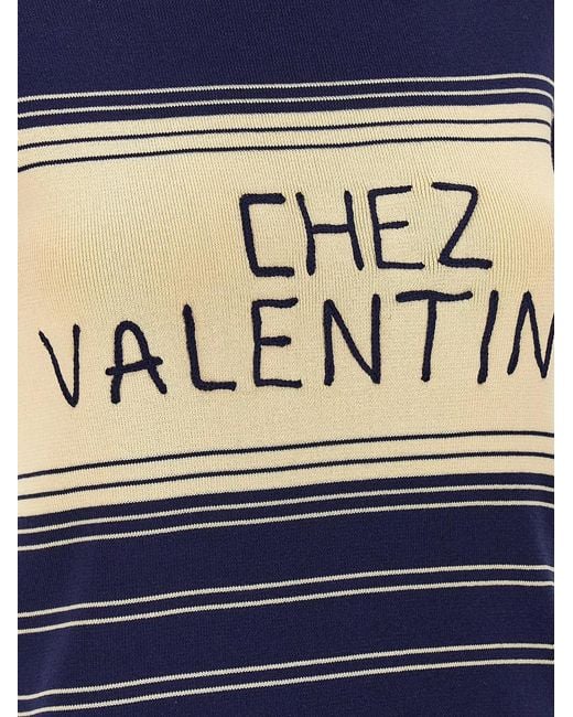 Valentino Garavani Blue 'Chez T-Shirt