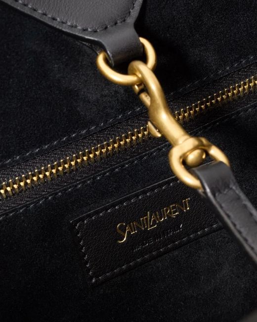 Saint Laurent Black Leather Y Shopping Bag