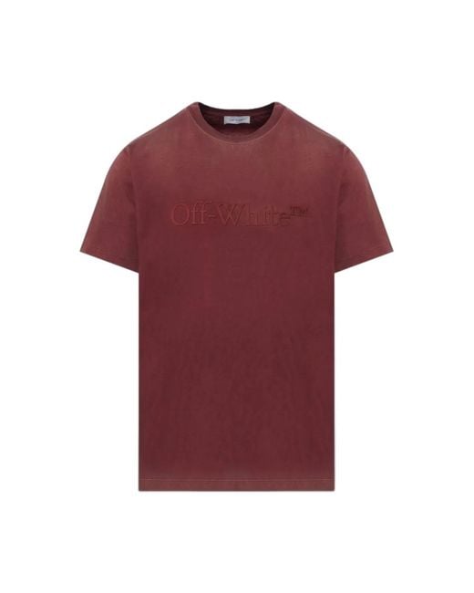 Off-White c/o Virgil Abloh Red Laundry Slim Tee Pureed for men