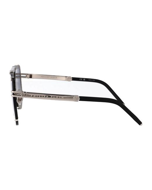 Philipp Plein Black Metal Sunglasses