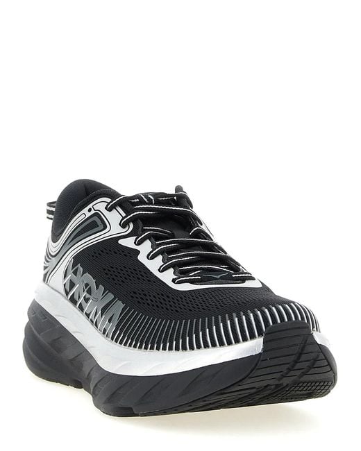 Hoka One One White 'Bondi 7' Sneakers for men