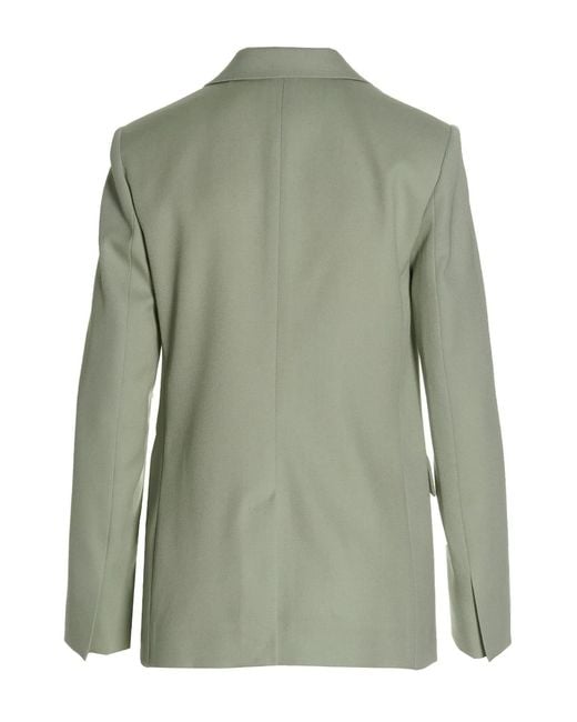 Lanvin Green Wool Single Breast Blazer Jacket