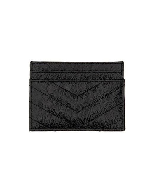 Saint Laurent Black Portacarte "Cassandre"