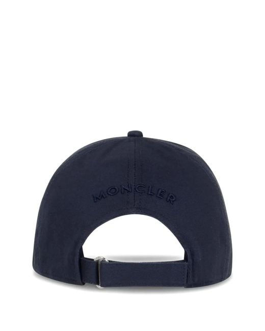Moncler Blue Baseball Cap for men