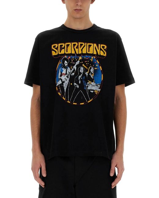 Junya Watanabe Black T Shirt With Print for men
