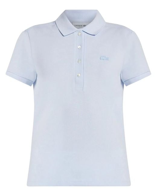 Lacoste White Cotton Polo