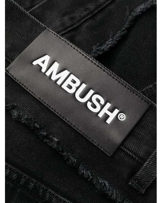 Ambush Black High Waisted Denim Jeans for men