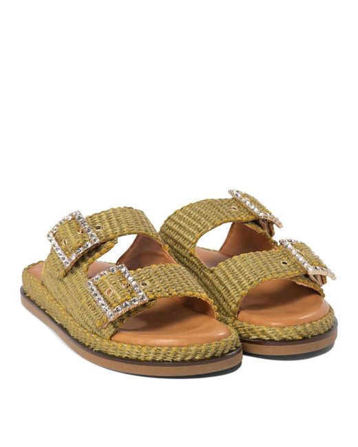 Alibi Green "Greta" Sandals