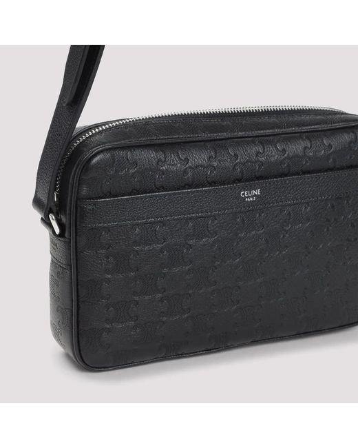 Céline Black Messenger Bag Made Of Calf Leather for men