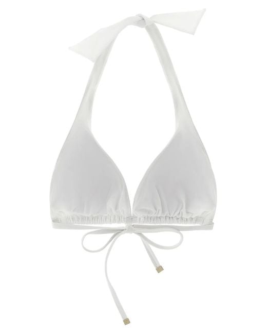 Dolce & Gabbana White Dolce & Gabbana 'Dg' Bikini Top