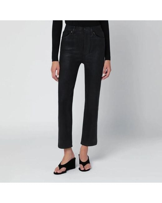 FRAME Black Le Sleek Straight Trousers