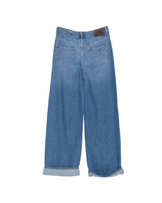 Emporio Armani Blue Cotton Jeans