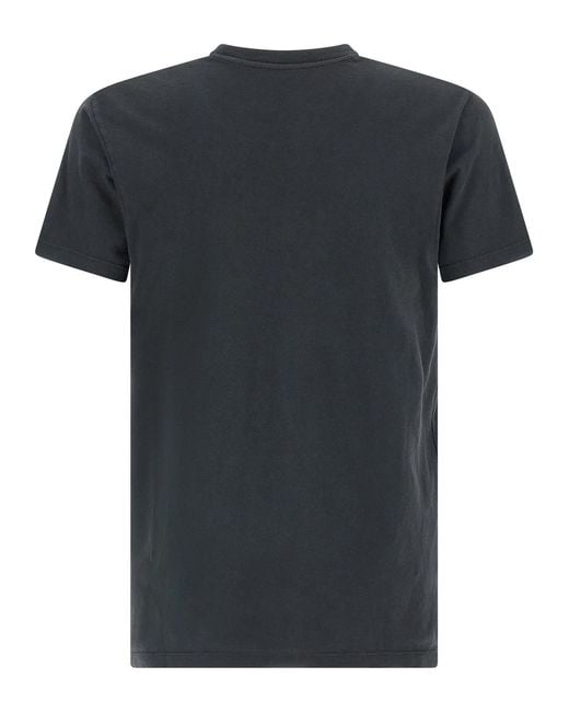 Maison Margiela Black Printed T-Shirt for men