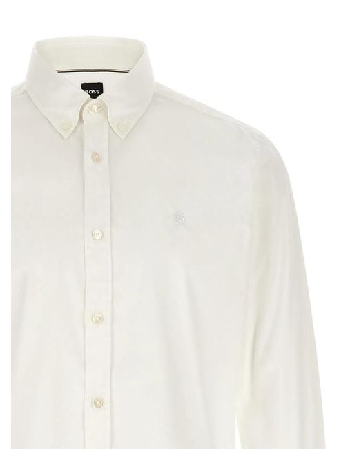 Boss White 'H-Roan' Shirt for men