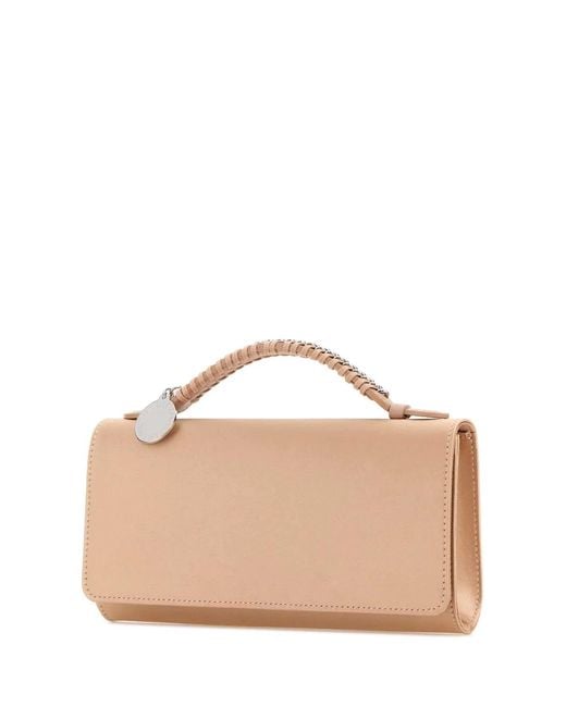 Stella McCartney Brown Falabella Clutch Bag Eco Satin