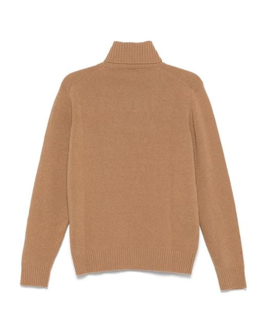 Nuur Brown Long Sleeves Turtle Neck for men