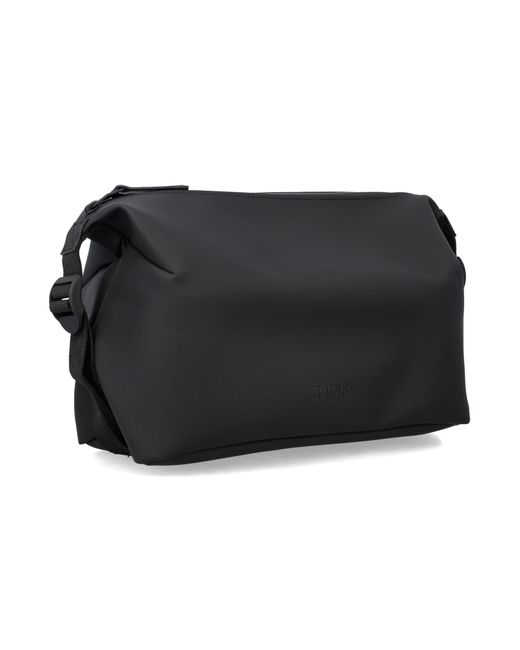 Rains Black Hilo Waterproof Wash Bag