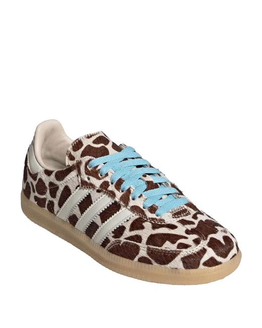 Adidas Originals White Samba Og Calf Hair Sneakers