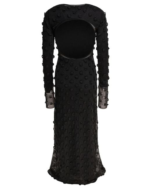 Max Mara Black Polyester Dress
