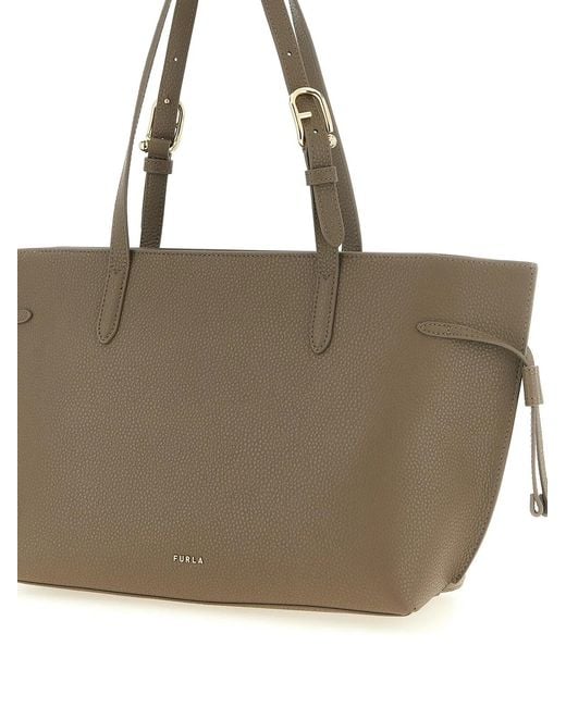Furla Gray Ava M' Shopping Bag