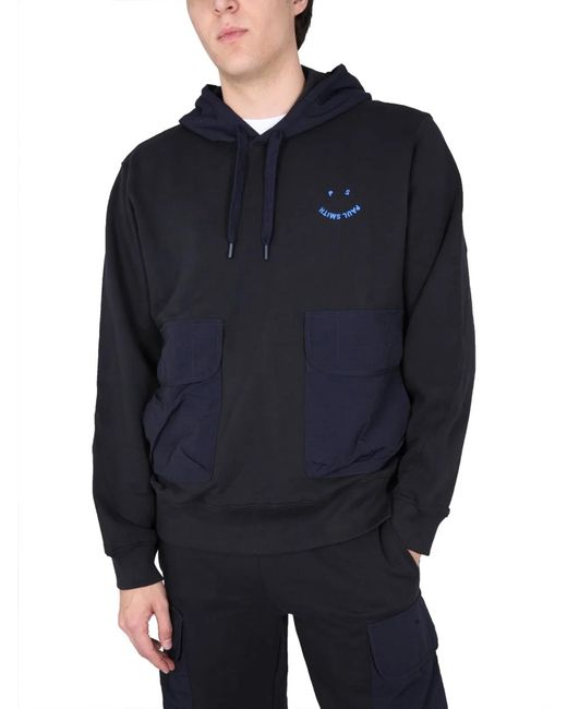 Paul Smith Blue Ps Paul Smith Happy Sweatshirt for men