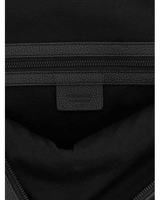 Ferragamo Black 'Hug' Backpack for men