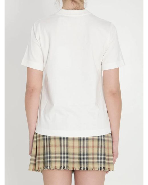 Burberry White Chalk Frankie T-Shirt