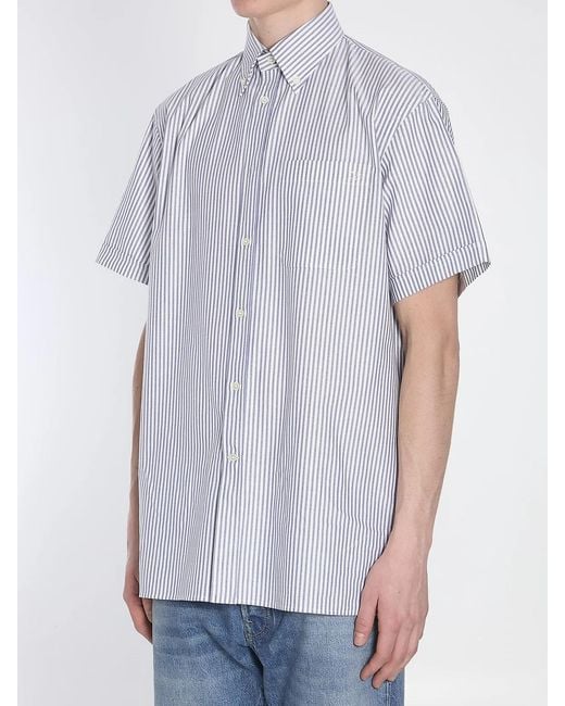 Valentino Garavani White Striped Shirt for men