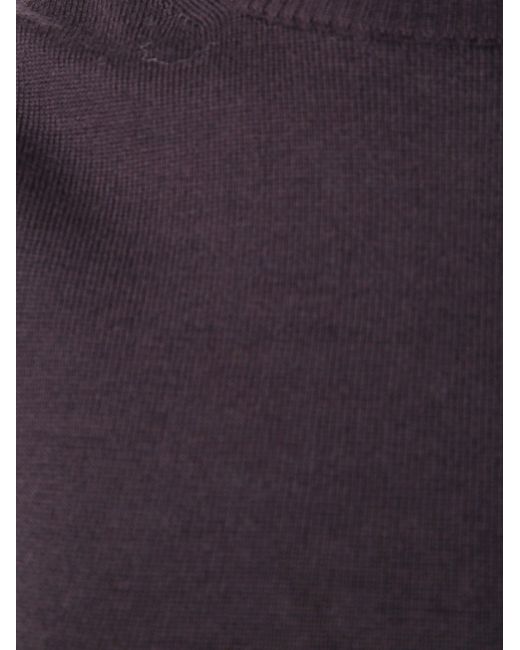 Max Mara Blue Turtle Neck Sleeves Less Woven "Vertigo" Top