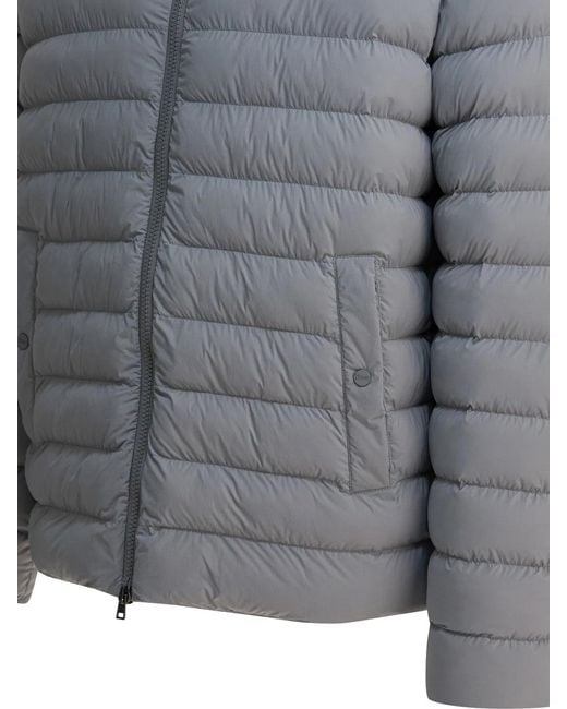 Herno Gray Hooded Rain Coat for men