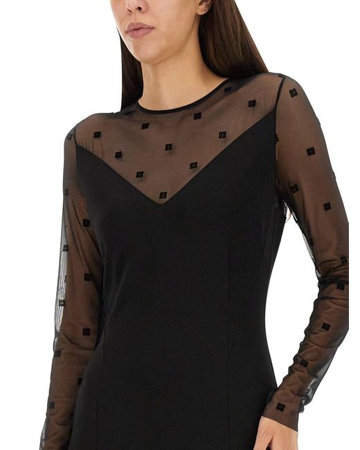 Givenchy Black Dress With 4G Pattern
