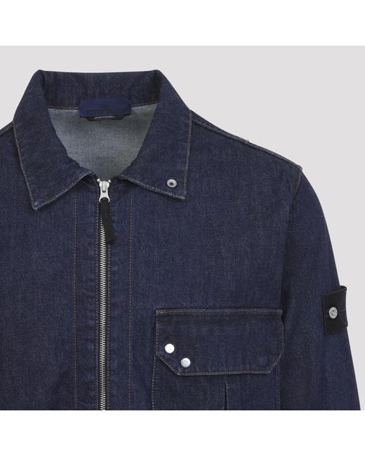 Stone Island Blue Rinse Jacket Shirt for men