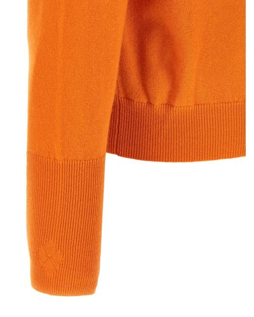 Ballantyne Orange 'Classic Diamond' Sweater for men