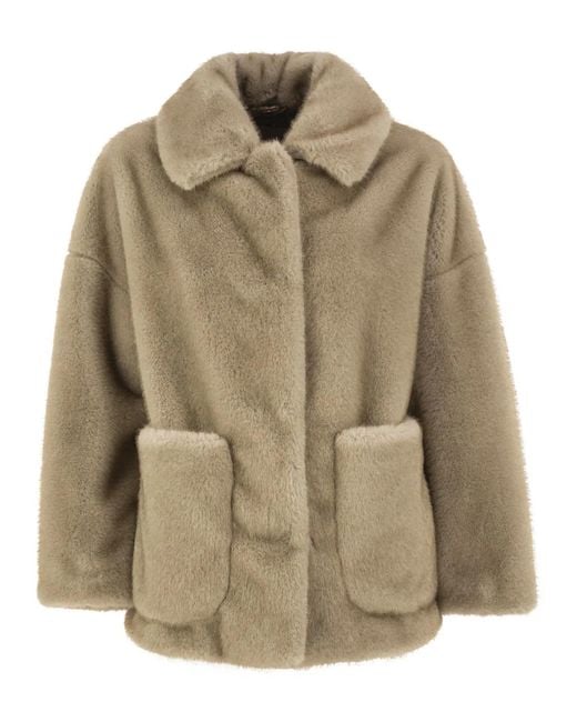 Herno Natural Faux-Fur Effect Jacket