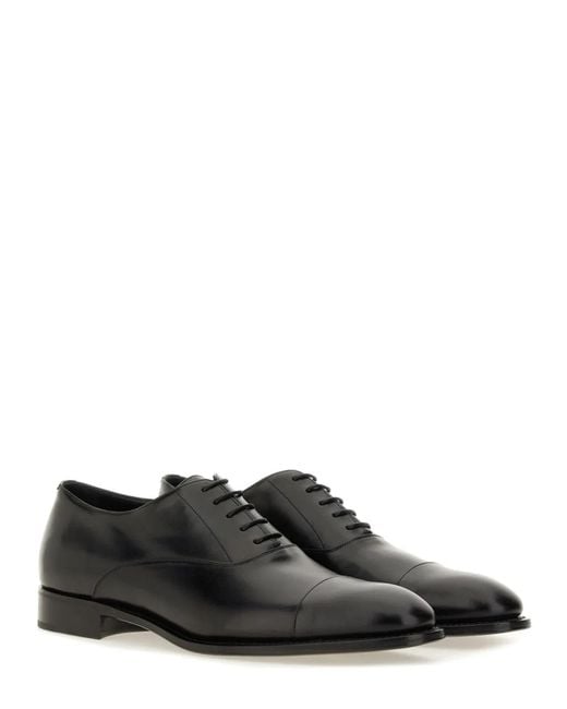 Saint Laurent Black Oxford Shoe "Adrien" for men