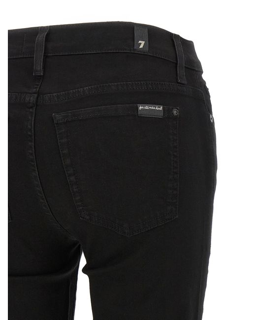 7 For All Mankind Black 'Ankle Skinny' Jeans